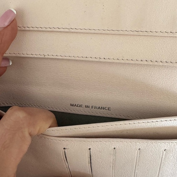 Authentic Chanel Coco Mark Sevruga Caviar Skin Flap Long Wallet On Chain Pink - Picture 10 of 16